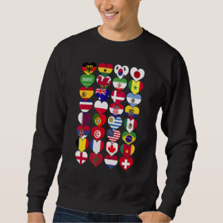 Sudadera Banderas del Mundo Países del Mundo Internacional