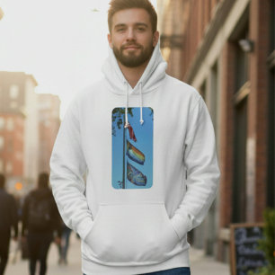 Sudadera Banderas del Orgullo USA Arcoíris Oso de la Paz He