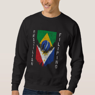 Sudadera Banderas filipinas brasileñas rotas con Philip en