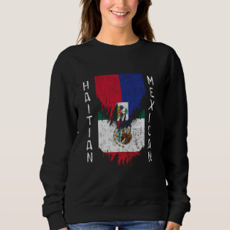 Sudadera Banderas haitianas mexicanas arrancaron Haití Méxi