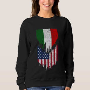 Sudadera Banderas húngaras norteamericanas arrancadas de Hu
