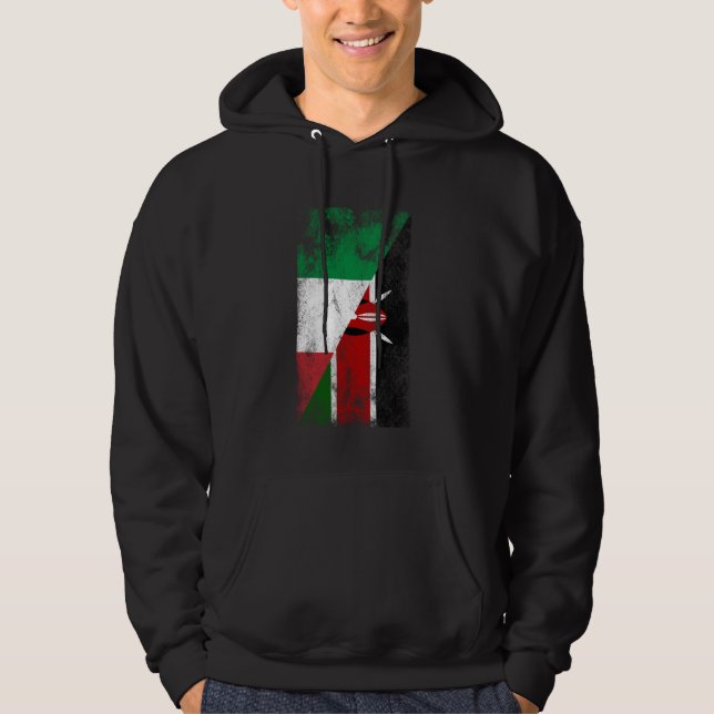 Sudadera Banderas italianas kenianas (Anverso)