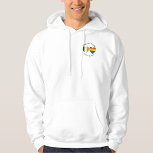 Sudadera Banderas Orgullosas Irlandesas y Corazones Gays Or