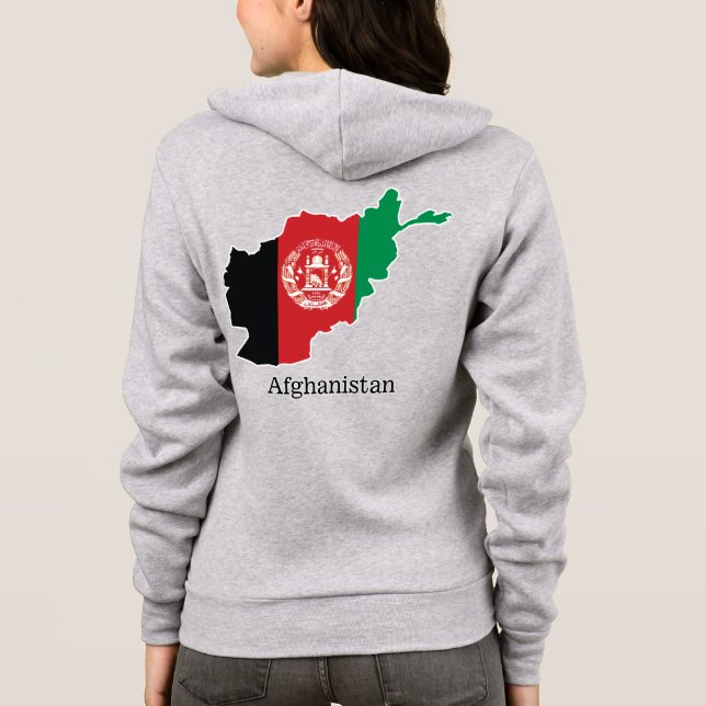Sudadera Banderas y países Afganistán (Reverso)