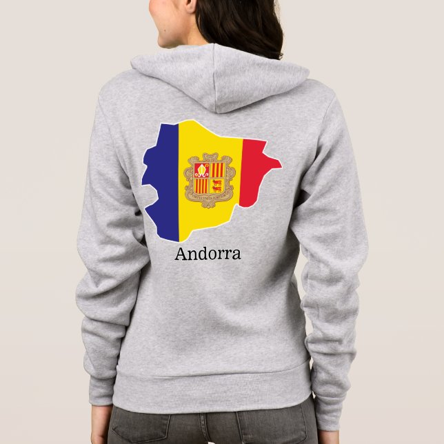 Sudadera Banderas y países Andorra (Reverso)