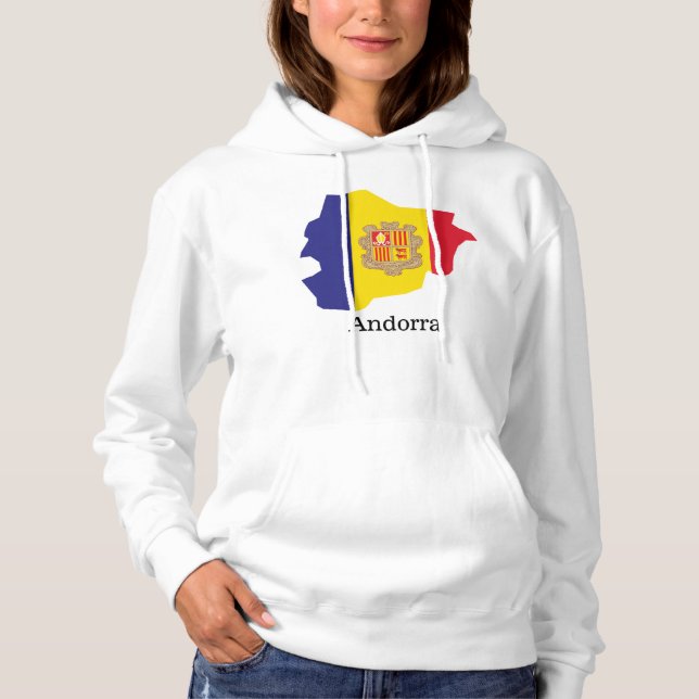 Sudadera Banderas y países Andorra (Anverso)