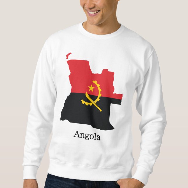Sudadera Banderas y países Angola (Anverso)