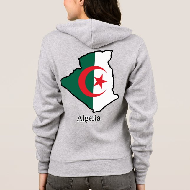 Sudadera Banderas y países Argelia (Reverso)