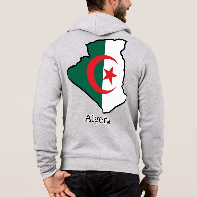 Sudadera Banderas y países Argelia (Reverso)