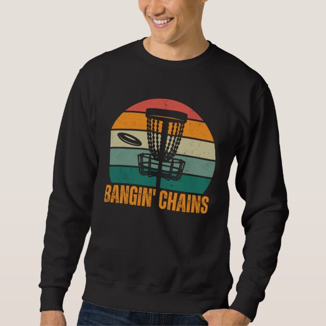 Sudadera Bangin Chains Basket Frisbee Throwing Disc Golf (Anverso)