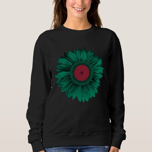 Sudadera Bangladesh Flag Sunflower Bangladeshi Roots Proud  (Anverso)