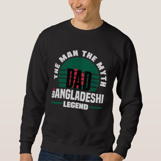 Sudadera Bangladeshi Bangladesh Bangladeshi Flag Fathers Da (Anverso)