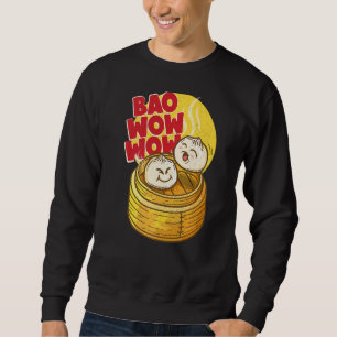 Sudadera Bao Wow Baozi Comida China Dim Sum Vapor Asiático