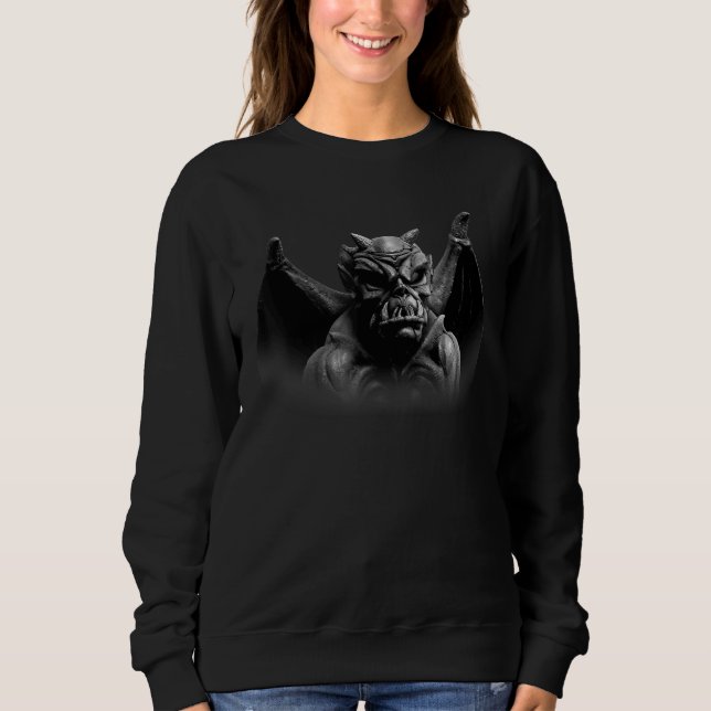 Sudadera Baphomet Black Devil Magical 666 Pentagram Occult (Anverso)