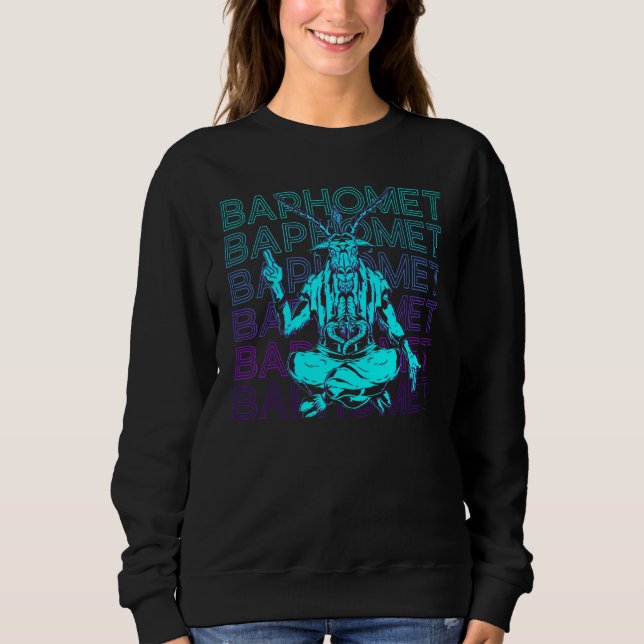 Sudadera Baphomet Cabra Oculta Cuello Satánico Rey Baphomet (Anverso)