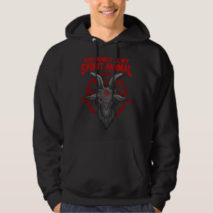 Sudadera Baphomet Es Mi Animal Espiritual Yo Cabra Satánica