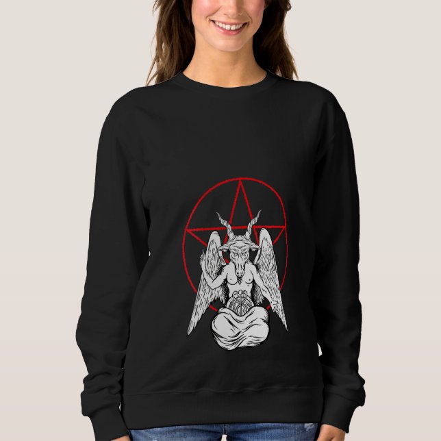 Sudadera Baphomet Fruto De La Mujer Demon Satanic Lucifer B (Anverso)