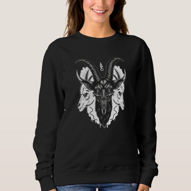 Sudadera Baphomet Gothic Demon (Anverso)