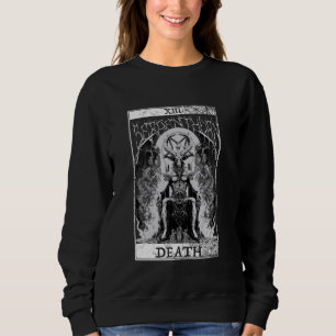 Sudadera Baphomet Occult Satan Cabeza Tarot Tarjeta Muerte 