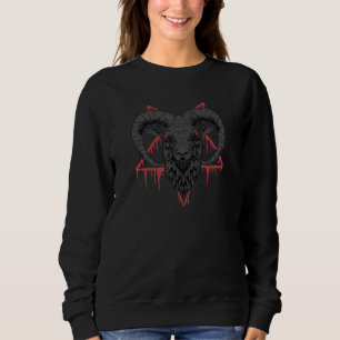 Sudadera Baphomet Pentagrama Satánico Oculto Arte Oscuro Me