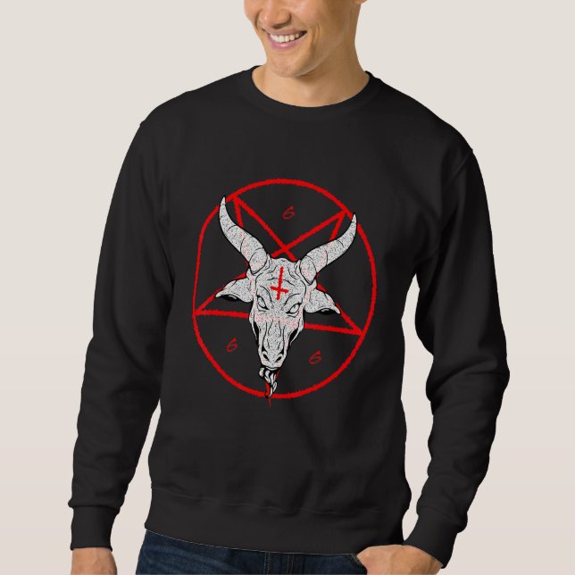 Sudadera Baphomet Satan Lucifer Belzebu (Anverso)
