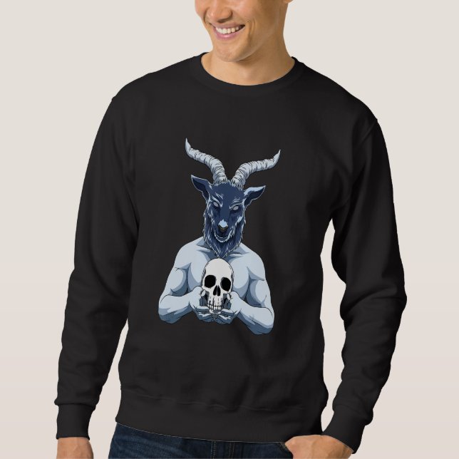 Sudadera Baphomet Y Skull (Anverso)