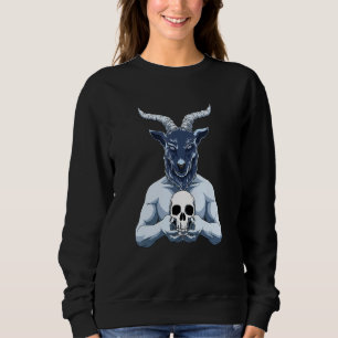 Sudadera Baphomet Y Skull