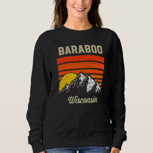 Sudadera Baraboo Wisconsin Retro City State Usa
