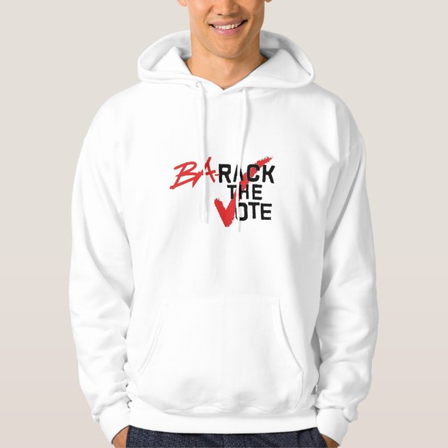 Sudadera Barack la camiseta del voto (Anverso)