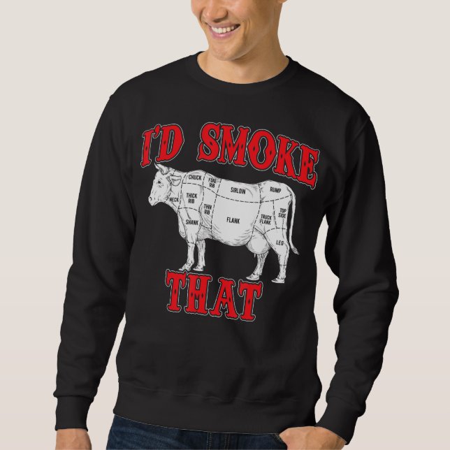 Sudadera Barbacoa |Id Fumar Esa Bola De Vaca I Grill Master (Anverso)
