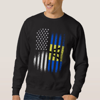 Sudadera Barbadian American Patriot Grown Country USA Flags