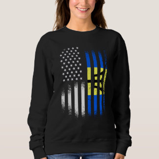 Sudadera Barbadian American Patriot Grown Country USA Flags