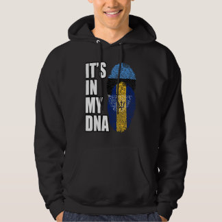Sudadera Barbadian And Estonian Mix DNA Flag Heritage