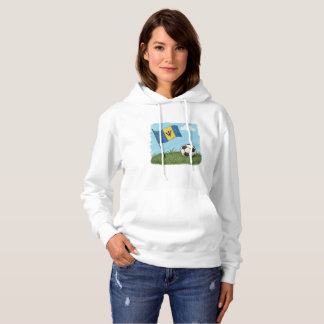 Sudadera Barbados flag and soccer ball