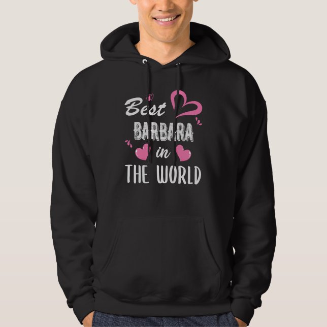 Sudadera Barbara Name, la mejor Barbara del mundo (Anverso)