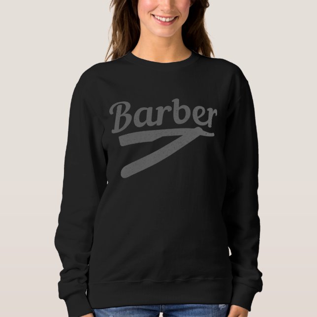Sudadera Barber Hairstylist Hairdresser Coiffeur Beard Barb (Anverso)
