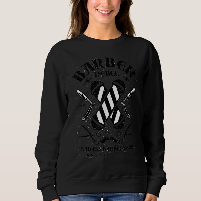 Sudadera Barber Rebel (Anverso)