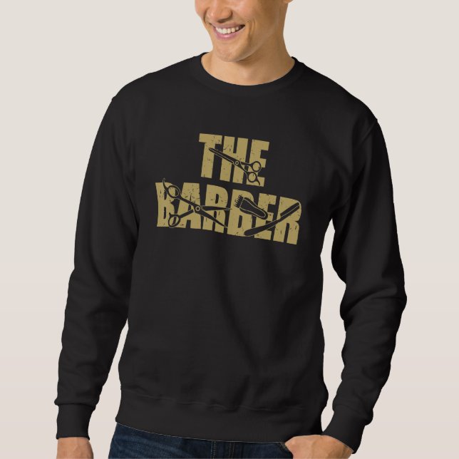 Sudadera Barbería para Hombres The Barber (Anverso)