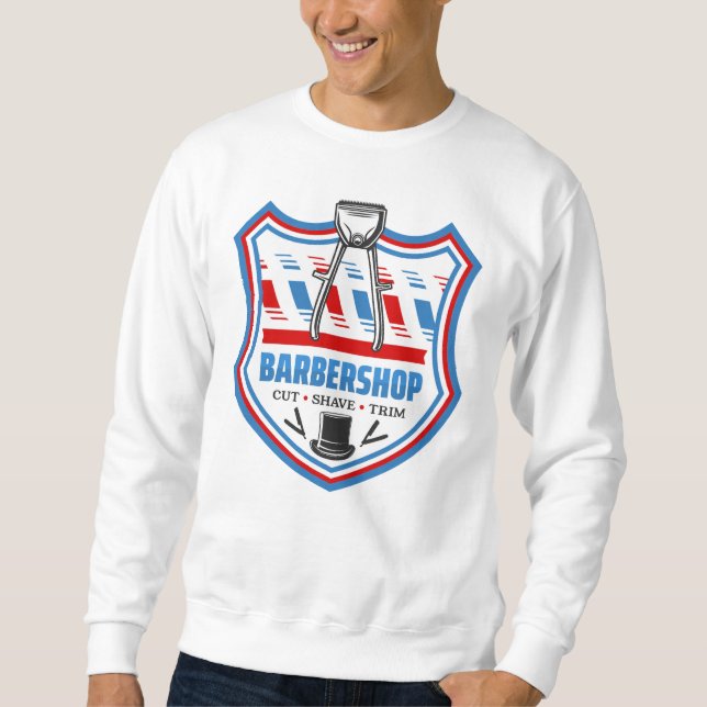 Sudadera Barbershop Barber (Anverso)