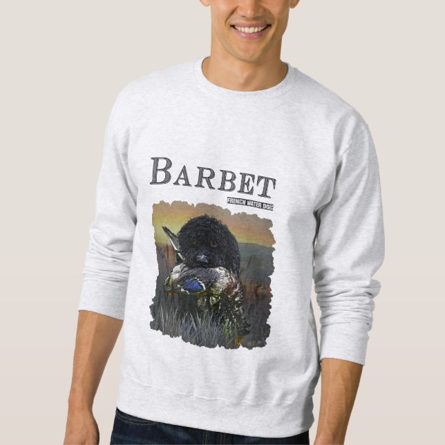 Sudadera Barbet , Perro de Agua Francés (Anverso)