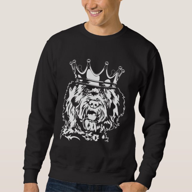 Sudadera Barbet with crown dog hound dog mom (Anverso)