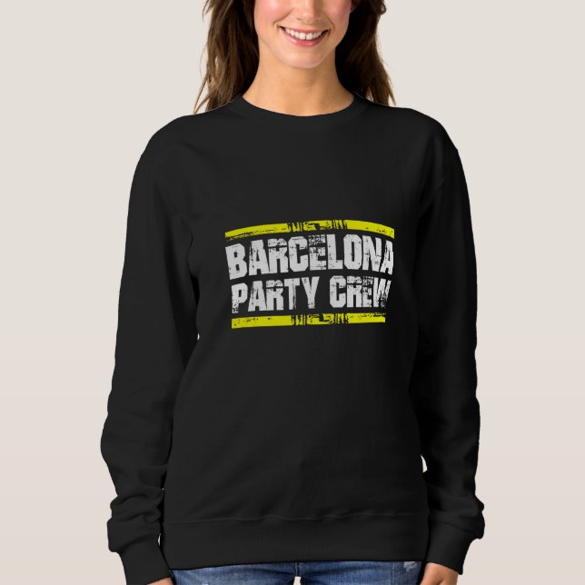 Sudadera Barcelona City Party Crew Team (Anverso)