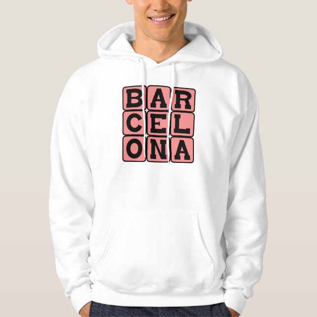 Sudadera Barcelona, Ciudad en España (Anverso)
