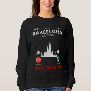 Sudadera Barcelona llama a España souvenir