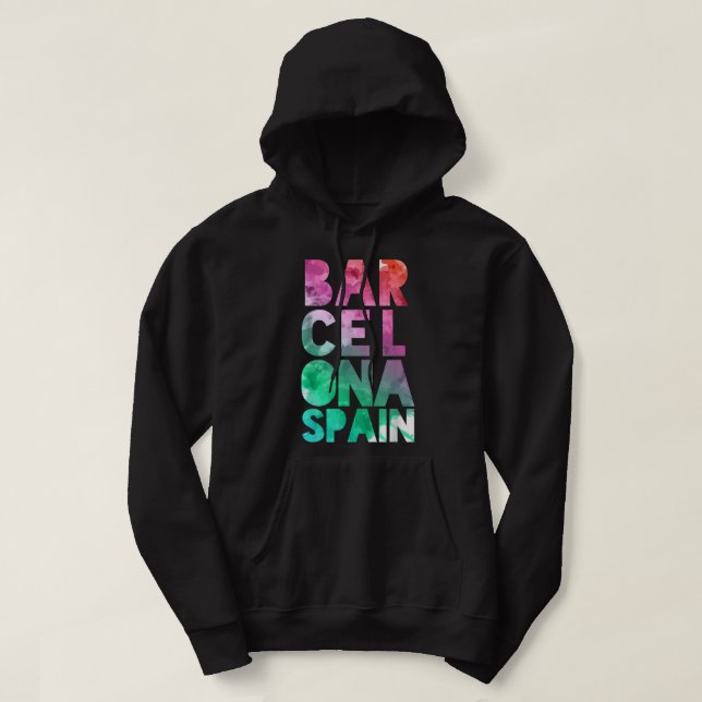Sudadera Barcelona Spain Travel Souvenir Gift  (Diseño del anverso)
