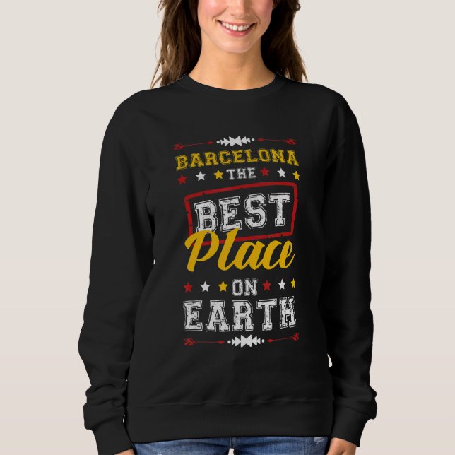 Sudadera Barcelona Vacation Party Team Quote (Anverso)