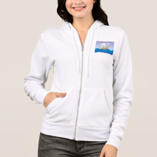Sudadera Barco de maní caprichoso barco de vela minimalista