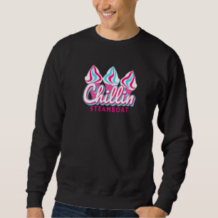 Sudadera Barco de vapor Chillin Ice Cream Pop Art Steamboat