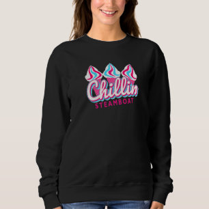 Sudadera Barco de vapor Chillin Ice Cream Pop Art Steamboat