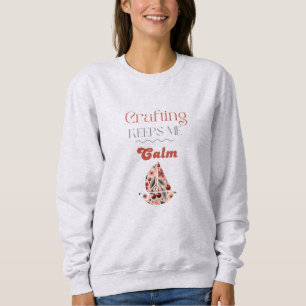 Sudadera Barco de Vela de Cereza Me Mantiene Tranquilo con